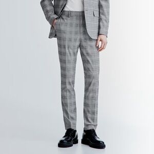 H&M Plaid Dress Pant Size 30x30 Slim Fit
